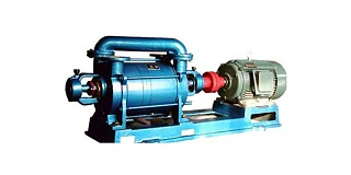 水环式真空泵工作中电路原理图 水环式机械泵安裝实体图